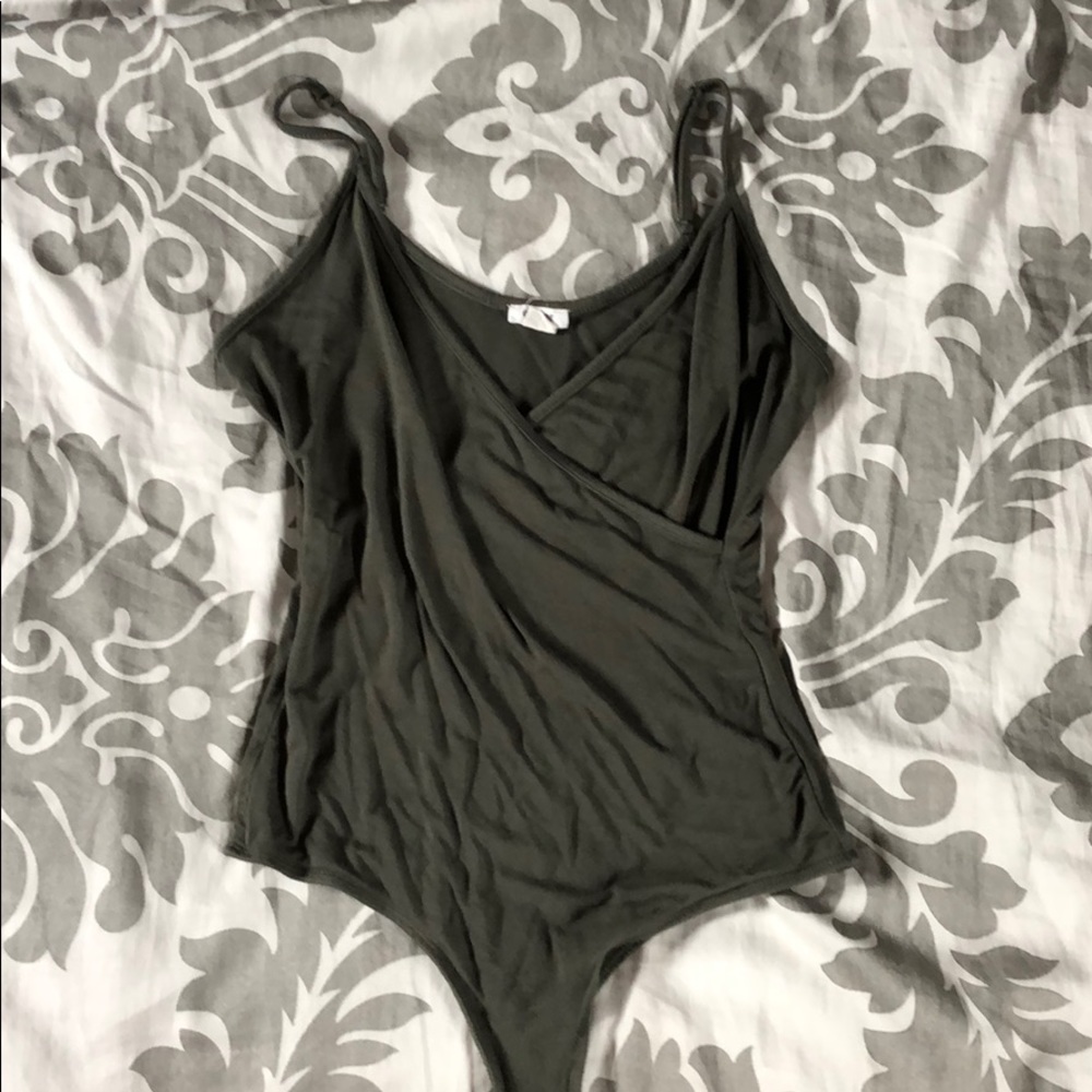 green bodysuit